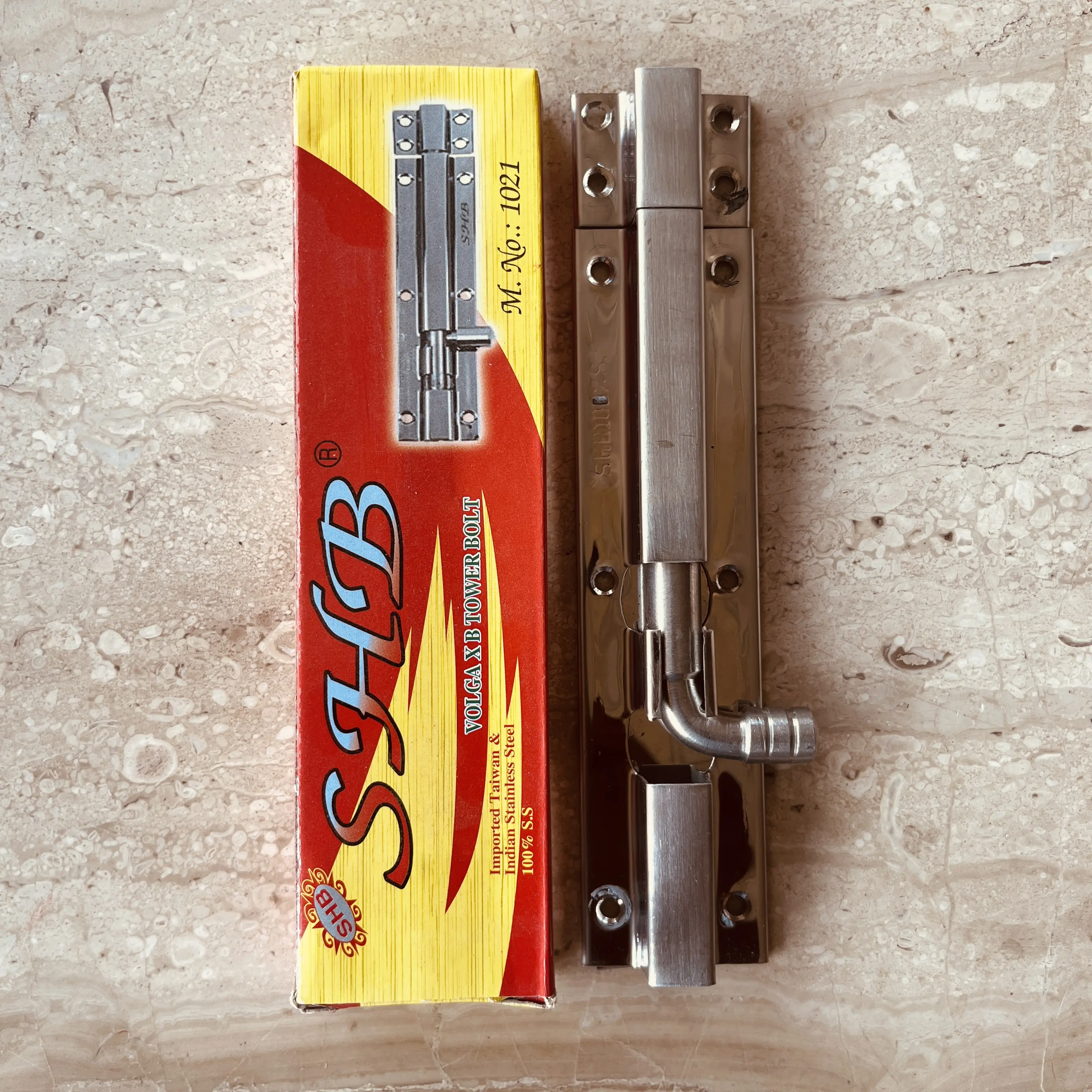 SHB 8" SS Tower Bolt